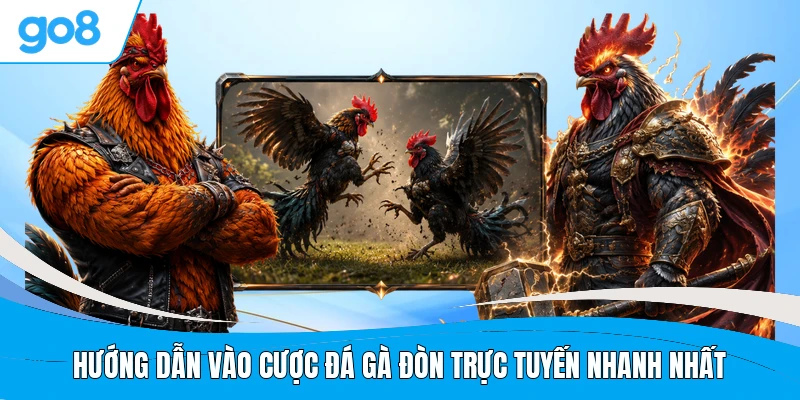Hướng dẫn vào cược đá gà đòn trực tuyến nhanh nhất