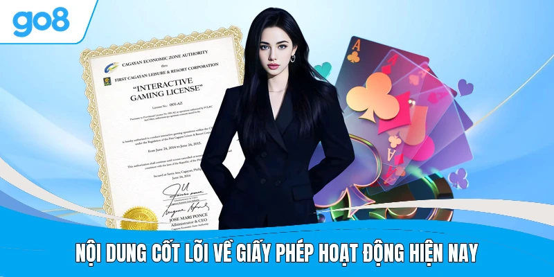 Nội dung cốt lõi về giấy phép hoạt động hiện nay